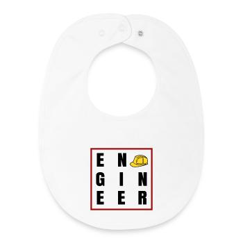 Construction Worker Profession Saying Job Career Supervisor - Baby Organic Bib - white - Front