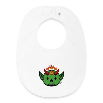 Rag Demon! - Baby Organic Bib - white - Front
