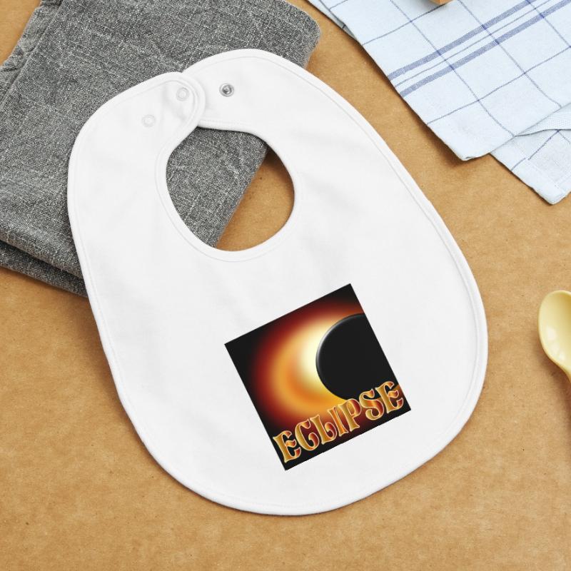 SOLAR ECLIPSE ECLIPSE ASTRONOMY Baby Organic Bib