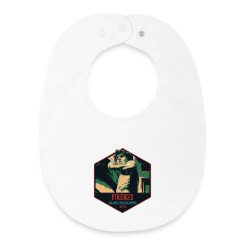 Detail Statue of David, Florence, Italy - Baby Organic Bib - white - Front