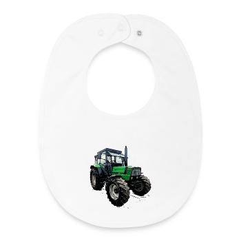 Traktor DX 4.31 - Baby Organic Lätzchen - Weiß - Vorne
