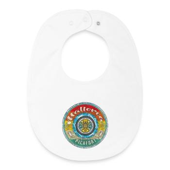 Mallorca Balearen can picafort - Baby Organic Lätzchen - Weiß - Vorne