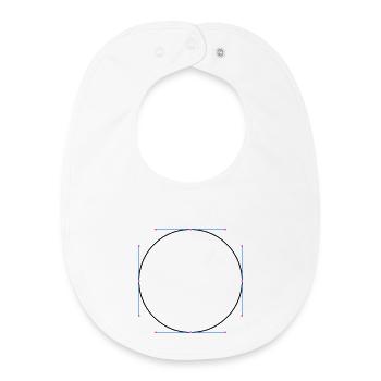 Circle vector - Baby Organic Bib - white - Front