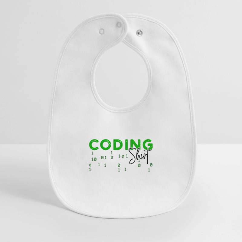 Coden Developer Programmierer Webentwickler Spruch Baby Organic Lätzchen