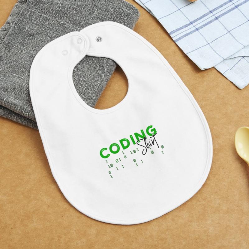 Coden Developer Programmer Web Developer Saying Baby Organic Bib