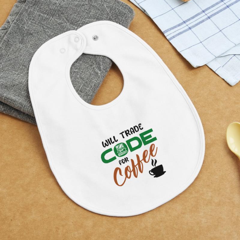 Développeur de déclaration de code Computerfreak Informatik Bavoir bébé bio