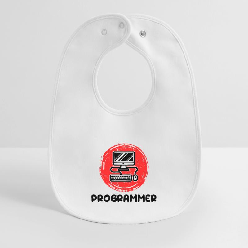 Computer Developer Programmierer Code Skripting Baby Organic Lätzchen