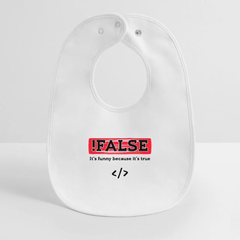 Code Debug Programmierer Developer Lustige Sprüche Baby Organic Lätzchen