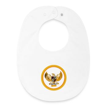 Emblème de l'Indonésie Symbole national indonésien - Bavoir bébé bio - blanc - Devant