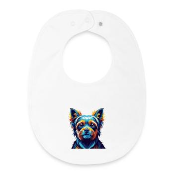 Perro De Presa Mallorquin Hunderasse Cartoon Kawaii - Baby Organic Lätzchen - Weiß - Vorne