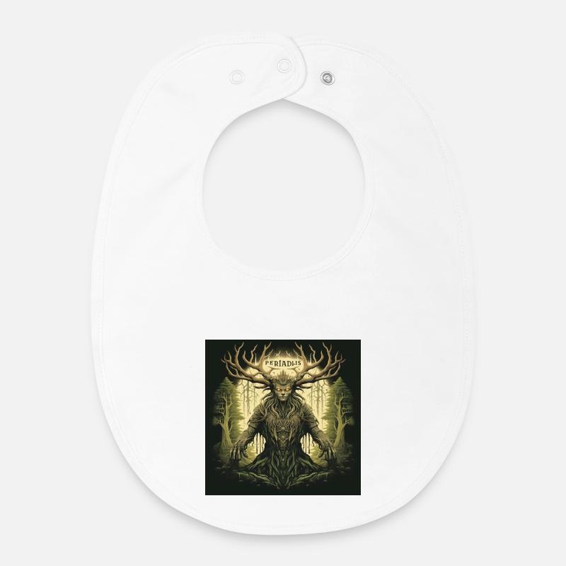 Pediadis Waldgeist - Bavoir bébé bio - blanc