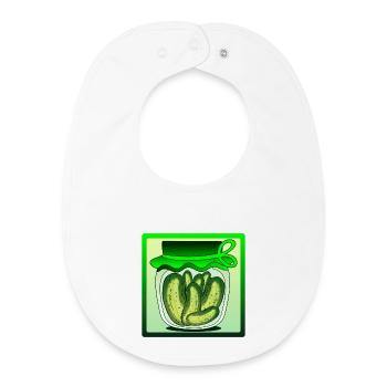 GHERKINS, PICKLES, CUCUMBER SALAD, CUCUMBER - Baby Organic Bib - white - Front