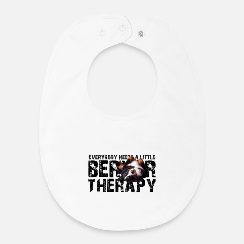 Bouvier bernois - Bavoir bébé bio - blanc