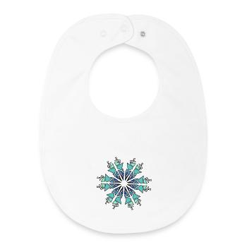 Ornament - Baby Organic Bib - white - Front