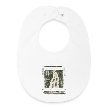 The path is created while walking – Wald Design - Baby Organic Bib - white - Front
