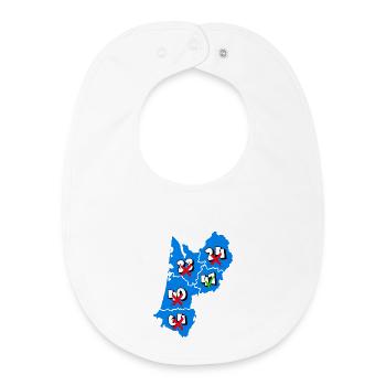 Aquitaine Region - Baby Organic Bib - white - Front