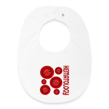 BLOOD HEMATOLOGY - Baby Organic Bib - white - Front