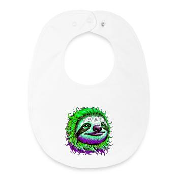 Faultier - Baby Organic Lätzchen - Weiß - Vorne