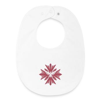 Divine dove of peace - Baby Organic Bib - white - Front