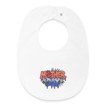 Graffiti Mother Day - Baby Organic Bib - white - Front