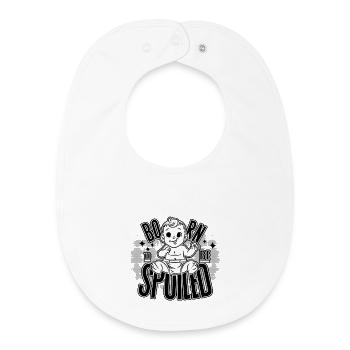 Born for luxury & love! - Baby Organic Bib - white - Front