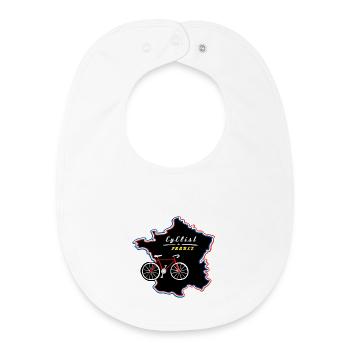 Le Tour - Baby Organic Bib - white - Front
