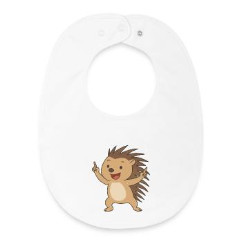 Héros dansant à pointes - Bavoir bébé bio - blanc - Devant
