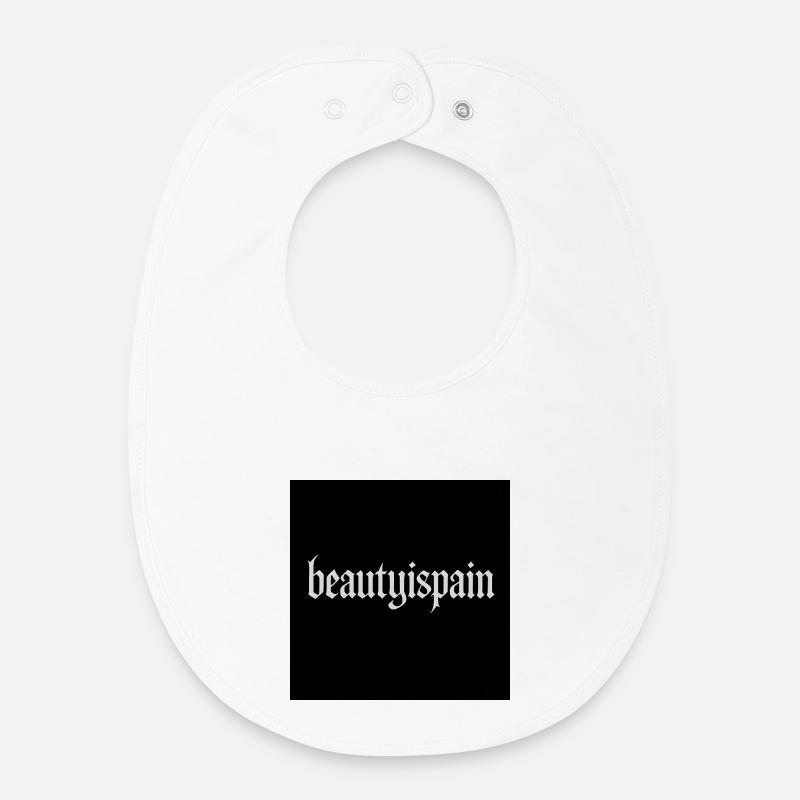 Gothic beautyispain Textdruck - Baby Organic Lätzchen - Weiß