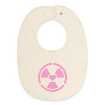Rayonnement d’amour - Bavoir bébé bio - écru doux - Devant