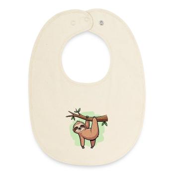 Faultier - Baby Organic Lätzchen - Natur - Vorne