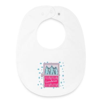 FISH TIN SARDINES FISH TIN - Baby Organic Bib - white - Front