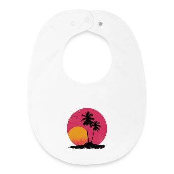 Sunrise - Baby Organic Bib - white - Front