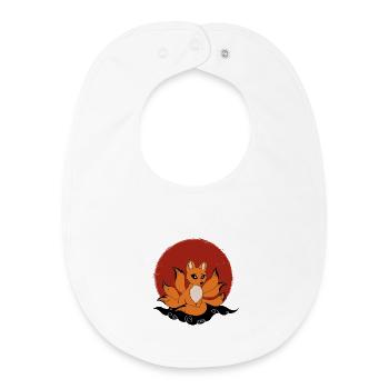 Kitsune - Baby Organic Lätzchen - Weiß - Vorne
