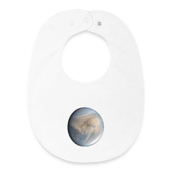 Venus planet - Baby Organic Bib - white - Front