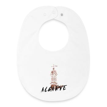Typical Algarve fireplace in Portugal - Baby Organic Bib - white - Front