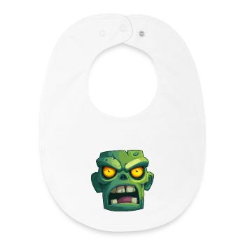 Zombie for Halloween Party - Baby Organic Bib - white - Front