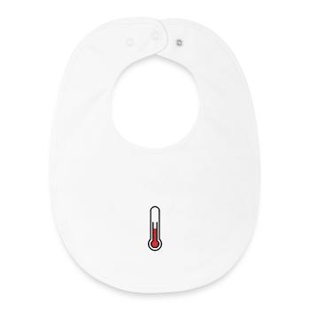 Fieber-Thermometer | Medizin & Gesundheit Icon - Baby Organic Lätzchen - Weiß - Vorne