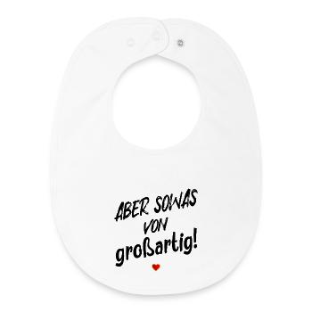 BE GREAT PRAISE SAYINGS - Baby Organic Bib - white - Front
