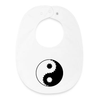 Yin Yang Gear – Asian Balance & Technique - Baby Organic Bib - white - Front