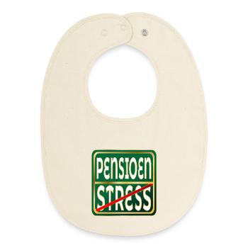 RETRAITE STRESS TRAVAIL - Bavoir bébé bio - écru doux - Devant