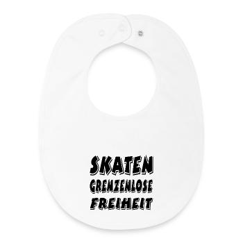 Patinage - Bavoir bébé bio - blanc - Devant