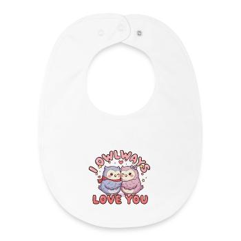 Je t’aime toujours - Bavoir bébé bio - blanc - Devant