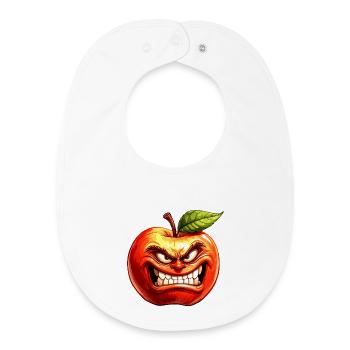 apple - Baby Organic Bib - white - Front