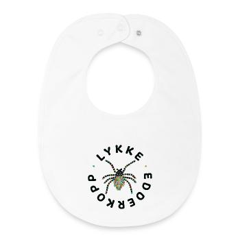 Lucky Spider - Baby Organic Bib - white - Front