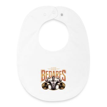 The need - German fitness memes - Baby Organic Bib - white - Front