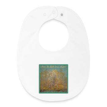 Wo die Birken flüstern - Baby Organic Lätzchen - Weiß - Vorne