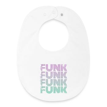 Funk Vintage - Baby Organic Lätzchen - Weiß - Vorne