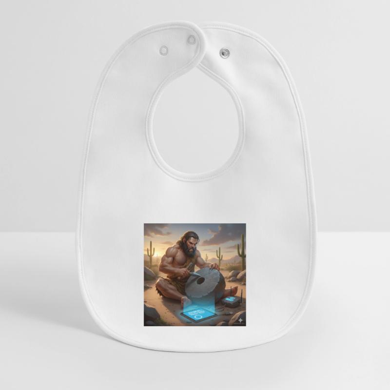 Caveman Tech Support - The First Tutorial Baby Organic Bib