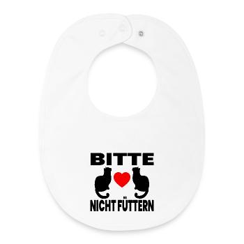 feline - Baby Organic Bib - white - Front