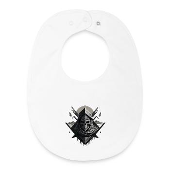Desert Veiled Skeleton - Baby Organic Bib - white - Front